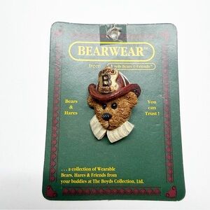 NEW Vintage 90’s 1994 Boyd’s Bears Bearwear Fireman Bear Brooch